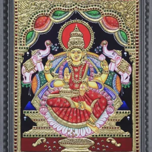 Tanjore-Painting-Gajalakshmi