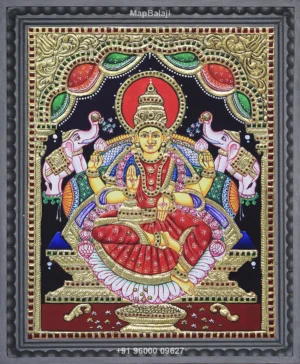Tanjore-Painting-Gajalakshmi