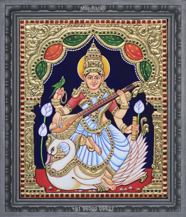 Saraswati Tanjore Painting
