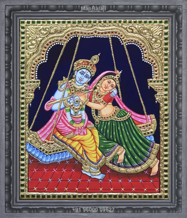 Unjal Radhakrishnan Tanjore Painting