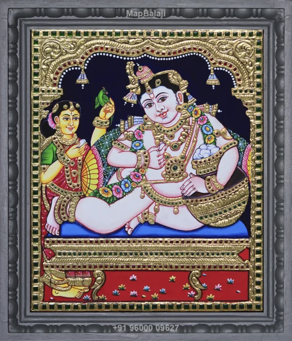 Butter Krishna Tanjore Painting