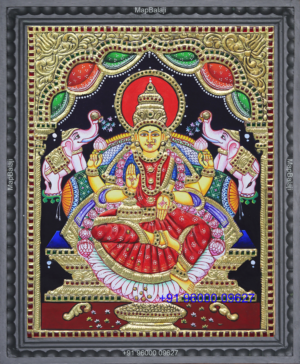 02-15 x 12 Gajalakshmi Gajalakshmi Tanjore Painting