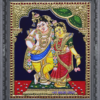 12-12 x 10-Standing radhakrishnan Standing radhakrishnan Tanjore Painting