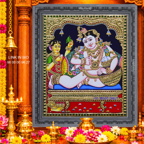 TanjorePainting Butter krishna Tanjore Painting